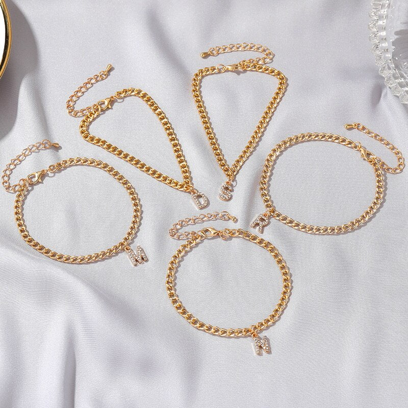 Cavigliera Elegante con Iniziale da Donna