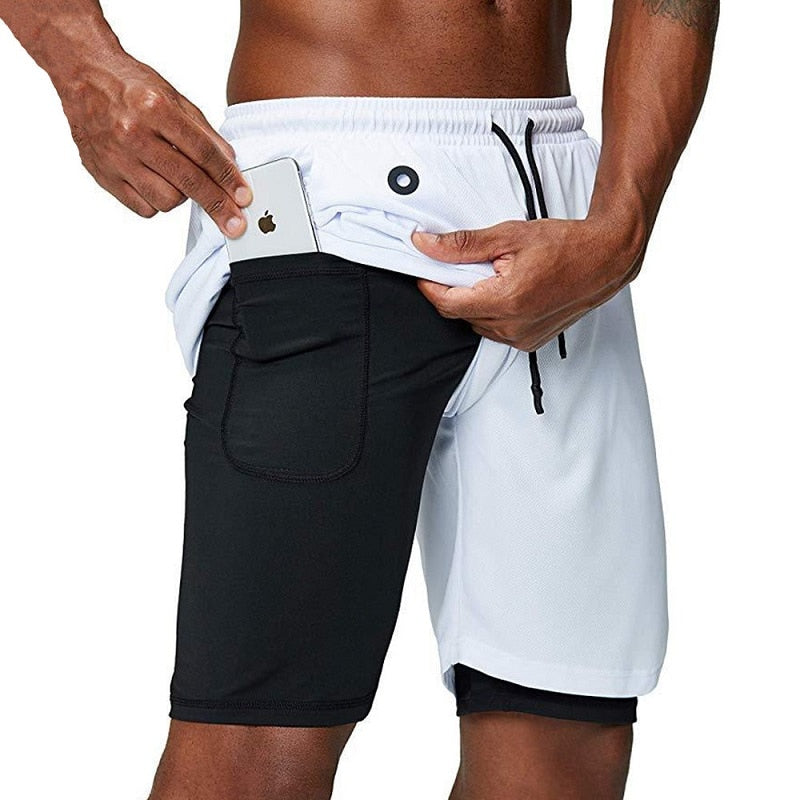 Pantaloncini da Running Uomo con Tasca Nascosta