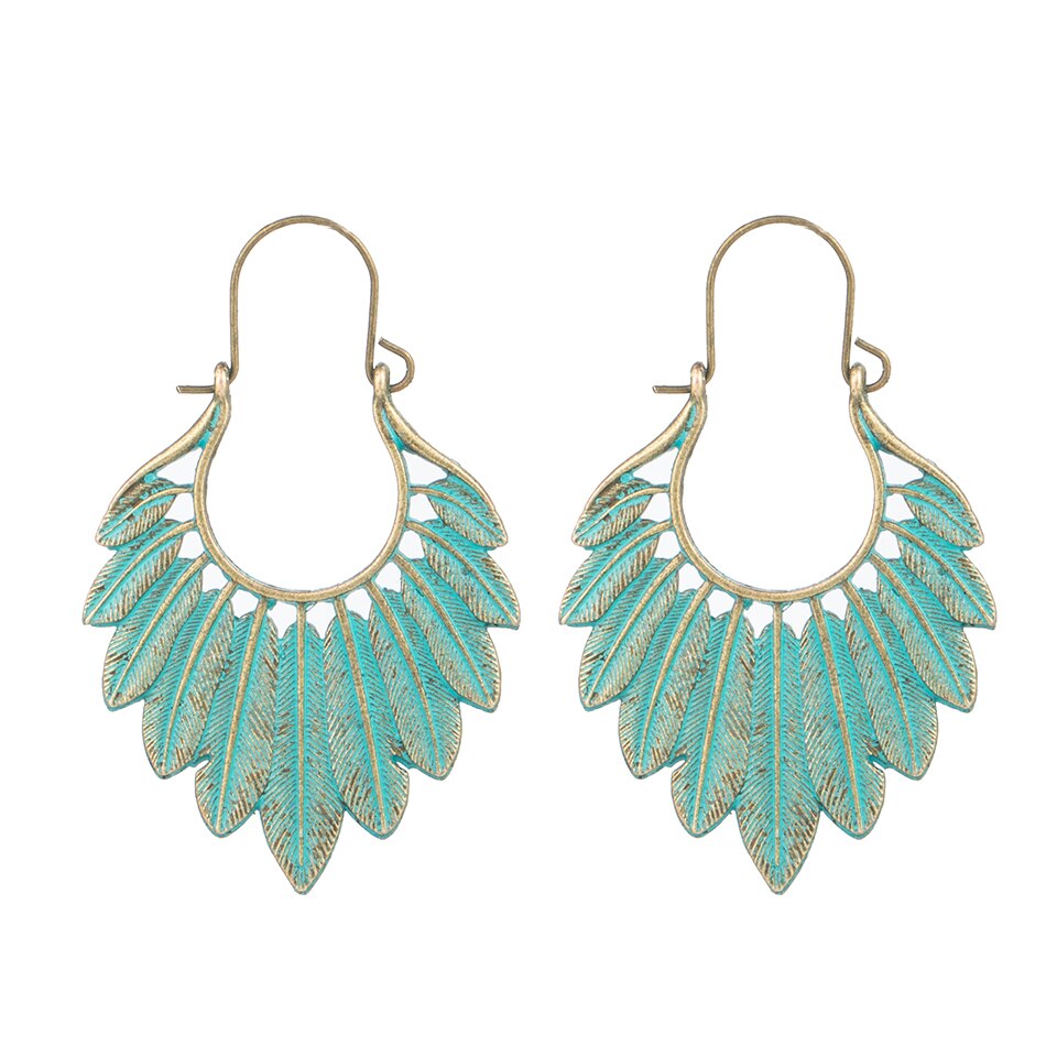 Orecchini Pendenti in Metallo Stile Boho da Donna