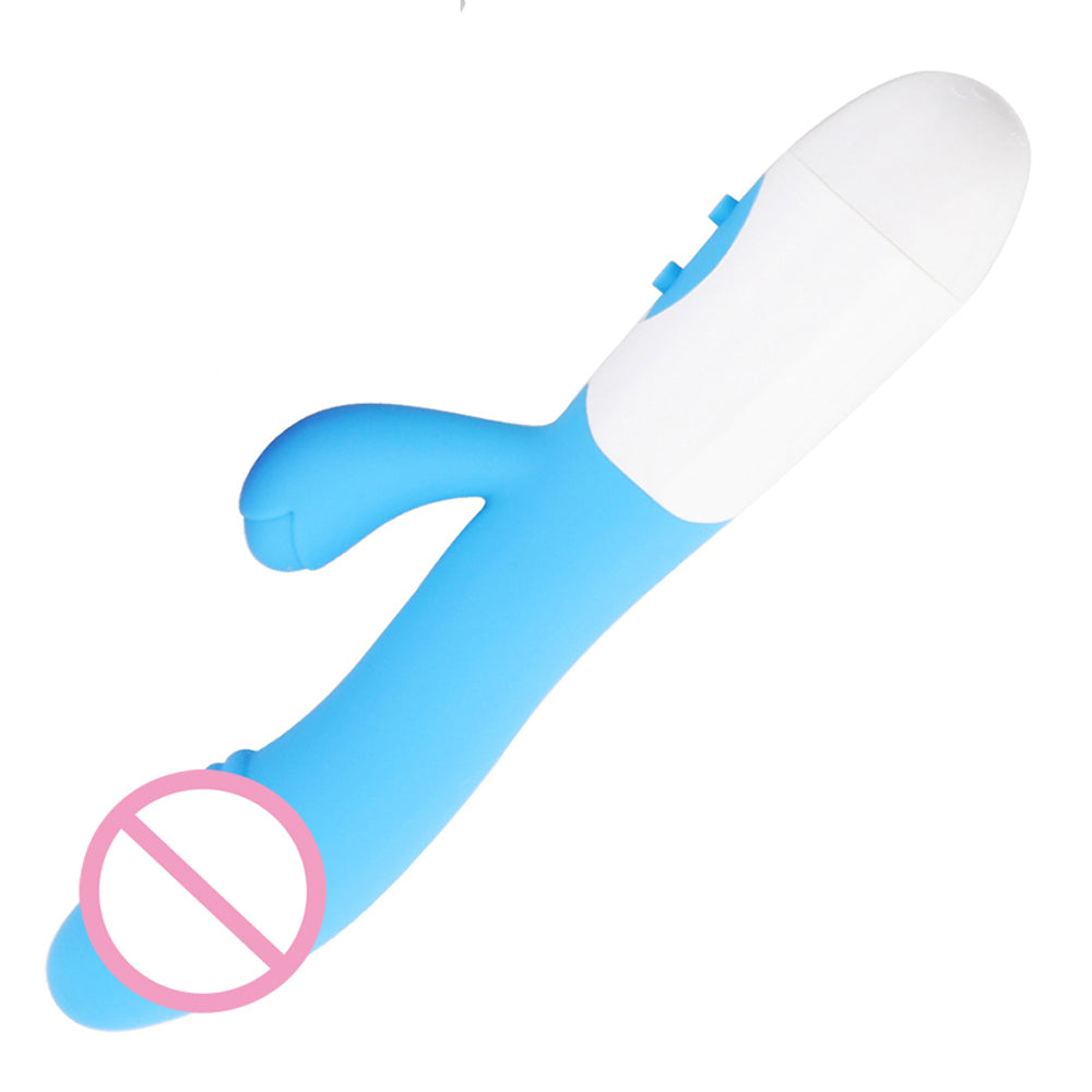 Vibratore Rabbit Dildo in Silicone per Punto G
