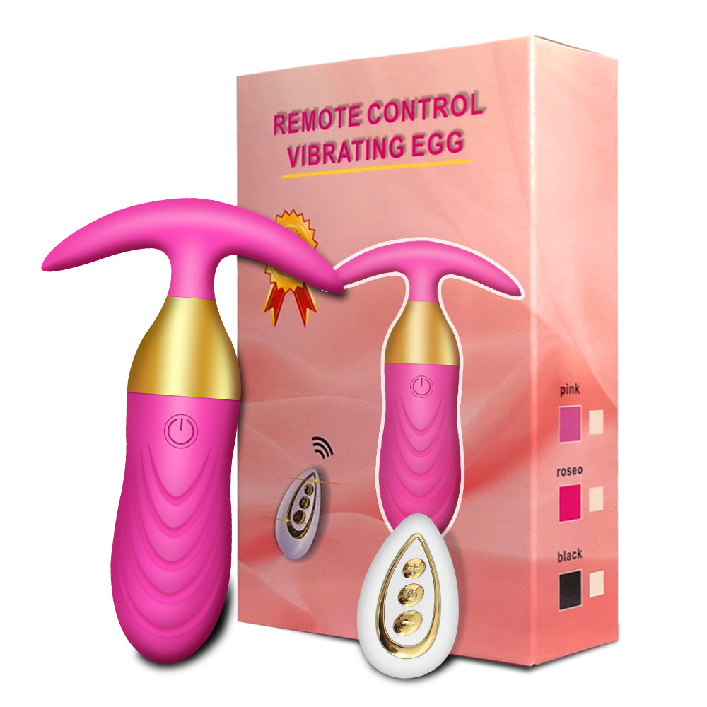 Vibratore Plug Anale Design Nero/Rosa