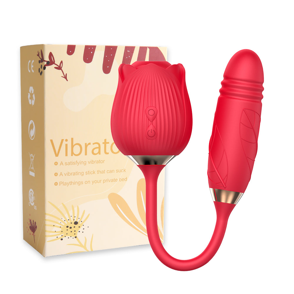 Vibratore Succhia-Clitoride a Forma di Rosa