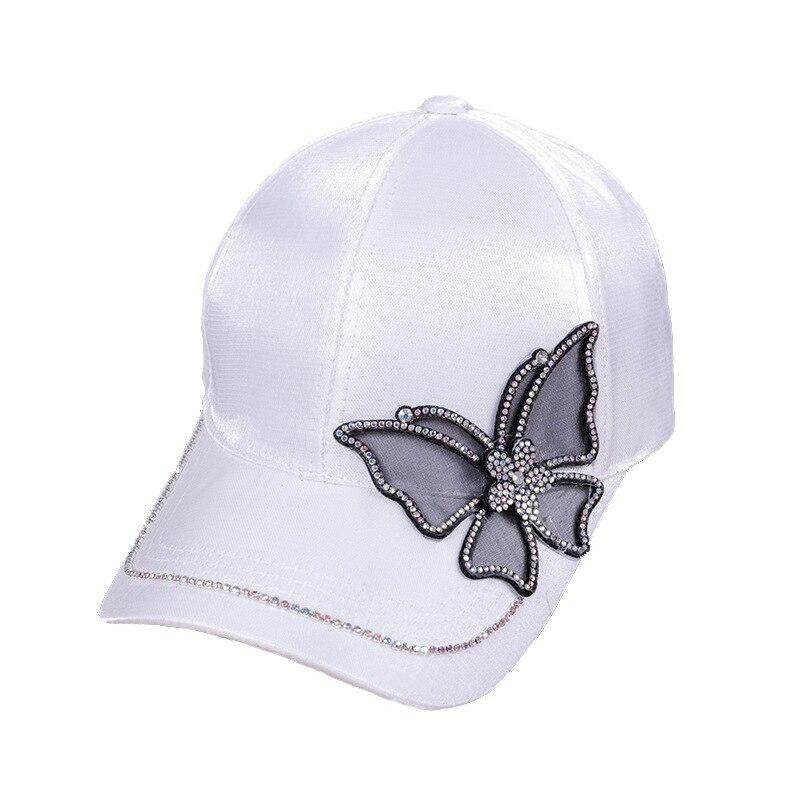 Cappellino da Baseball con Cristalli a Farfalla da Donna