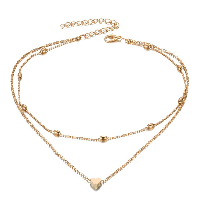 Collana con Ciondolo a Forma di Cuore da Donna