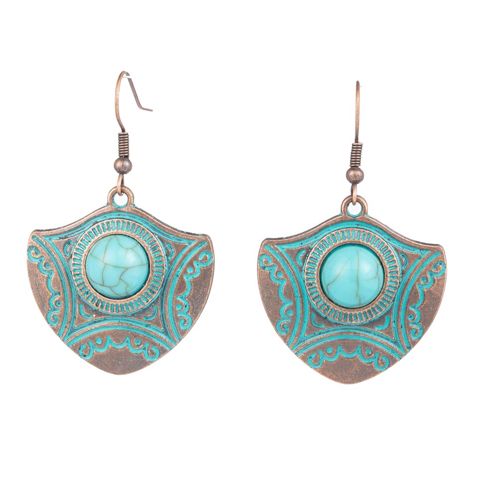 Orecchini Pendenti in Metallo Stile Boho da Donna
