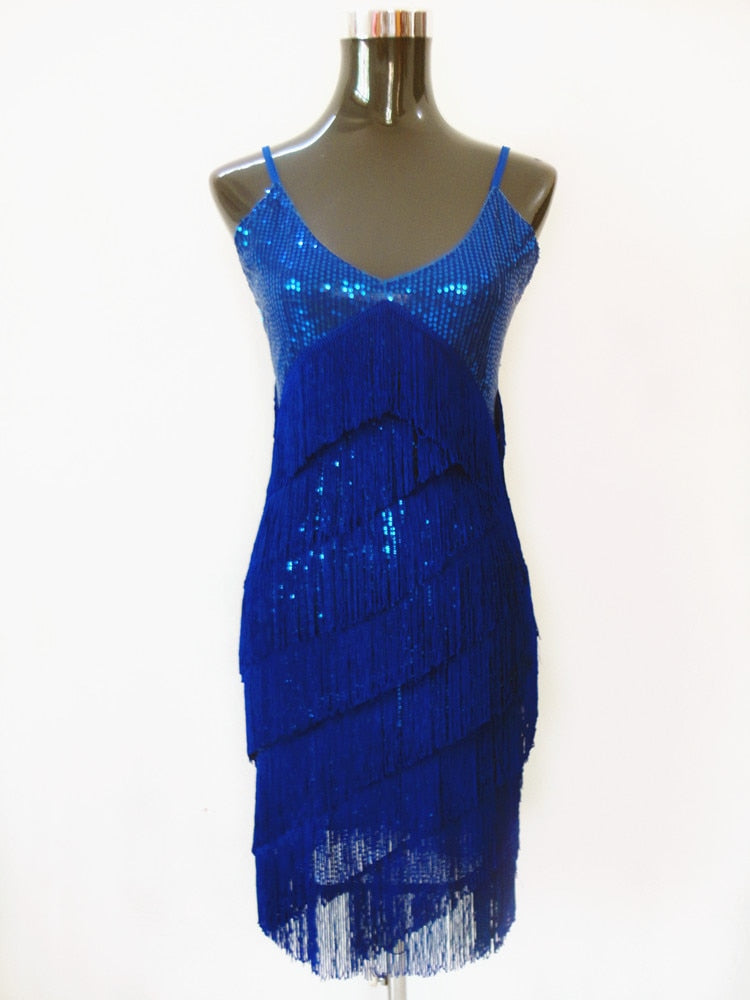 Abito con Paillettes Stile Great Gatsby da Donna