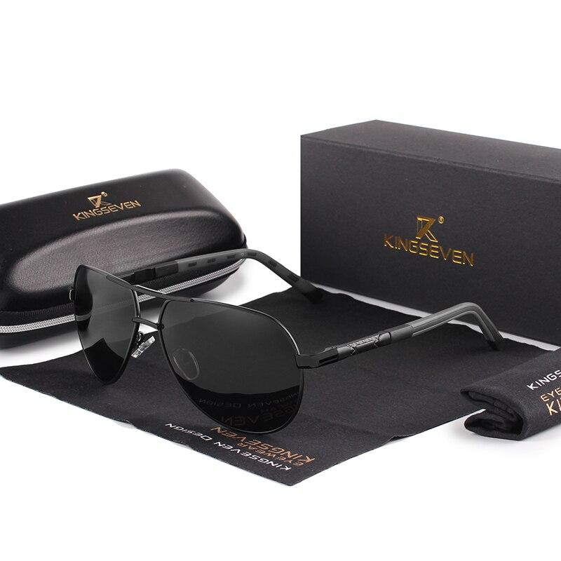Occhiali da Sole Polarizzati in Alluminio Design Classico Uomo