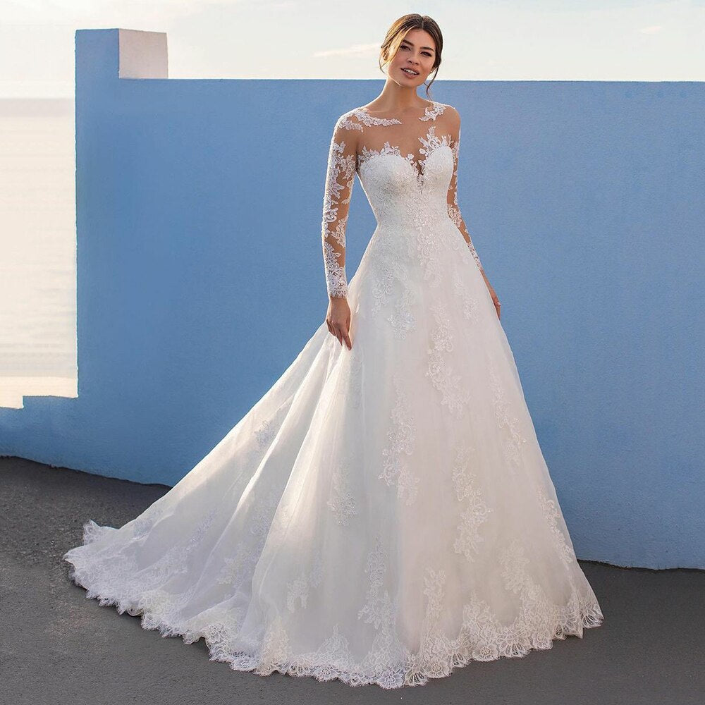 Abito da Sposa Classico in Pizzo