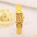 Orologio Bracciale Elegante con Pizzo Floreale in Acciaio Inossidabile