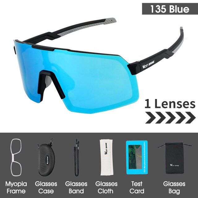 5 Lens Polarized Cycling Sunglasses