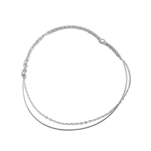 Bracciale Avvolgente a Catena in Argento Sterling 925