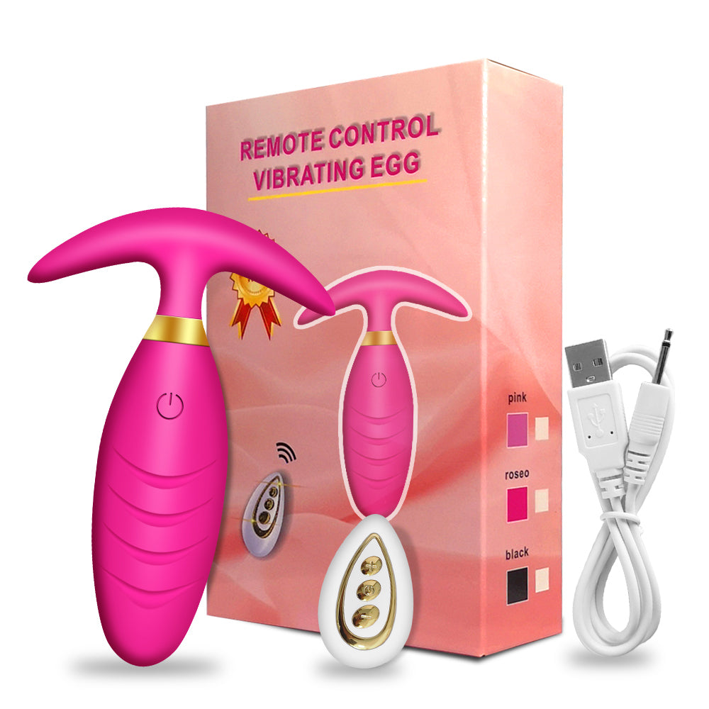 Vibratore Plug Anale Design Nero/Rosa