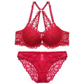 Set Lingerie in Pizzo con Chiusura Frontale da Donna