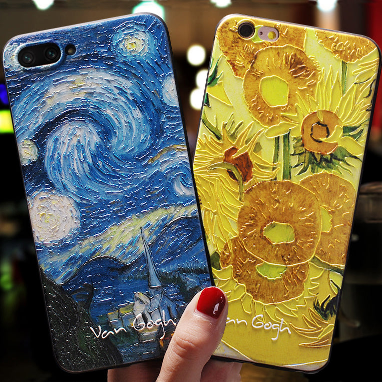 Cover iPhone in Silicone con Arte Vintage Van Gogh