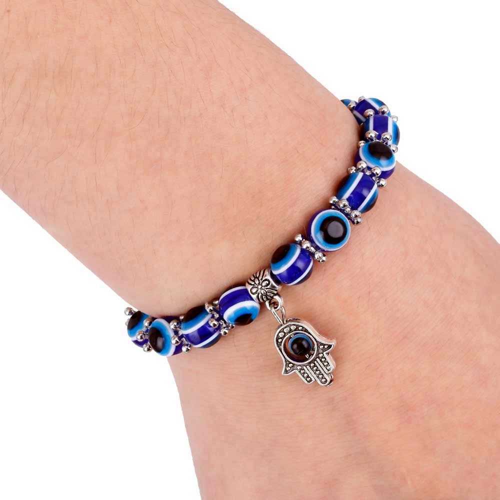 Bracciale da Donna con Occhio Blu e Palma