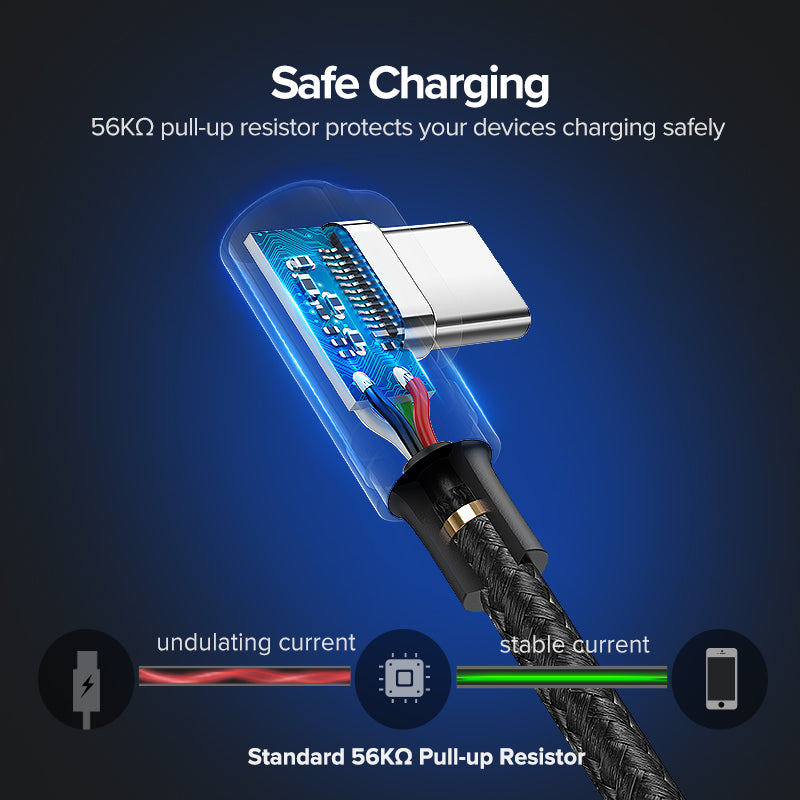 Cavo Type-C ad Angolo 90 Gradi per Smartphone