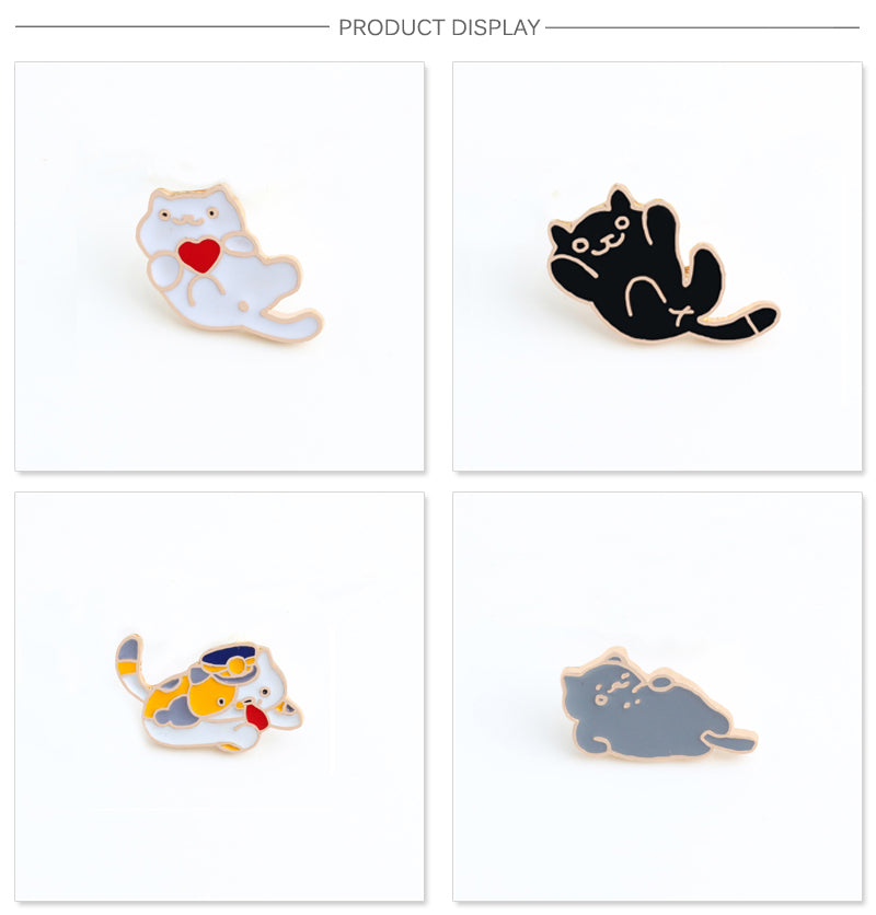 Spille Creative con Gatti Carini in Smalto
