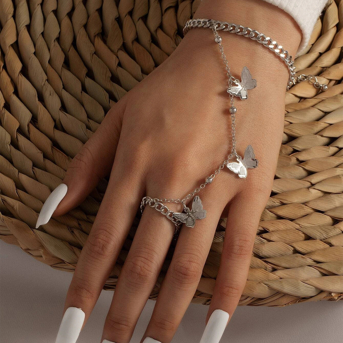 Bracciale Farfalla Aesthetic con Anello