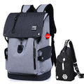 Zaino da Viaggio Multi-Scomparto con Porta USB da Uomo