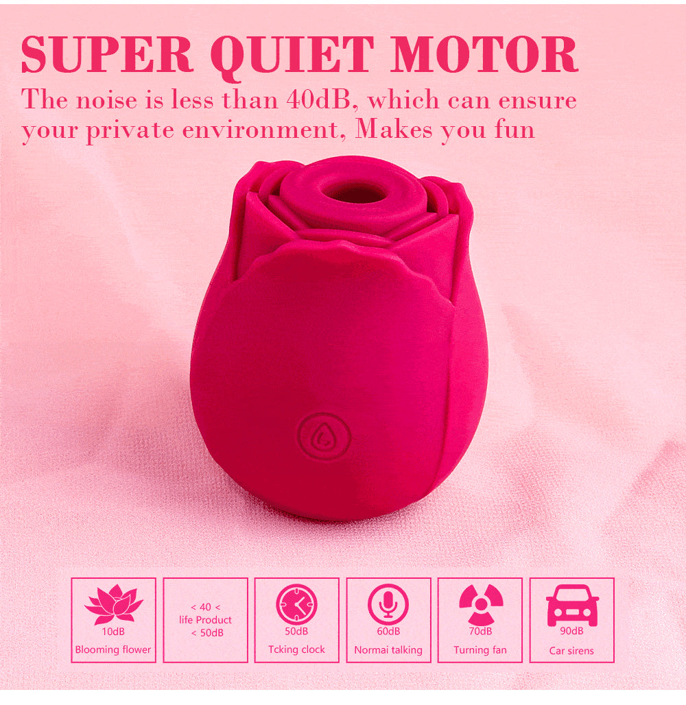 Vibratore Succhia-Clitoride a Forma di Rosa