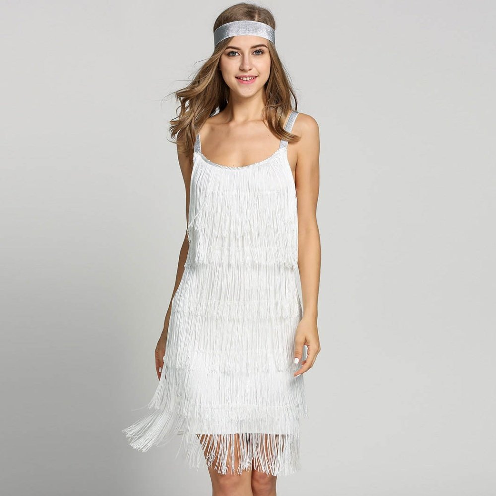 Miniabito Flapper da Donna con Cerchietto