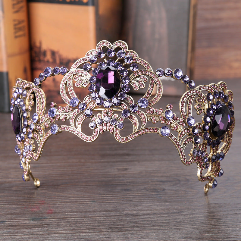 Corona Tiara da Sposa Vintage Viola
