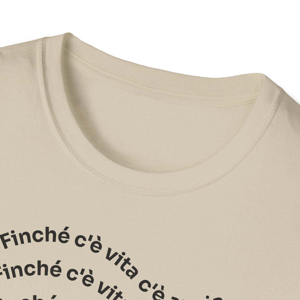 T-shirt Unisex C È ANSIA Stile Casual Moda