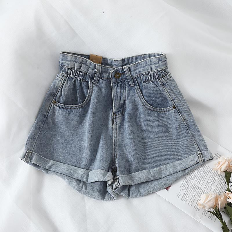 Shorts in Denim Larghi da Donna
