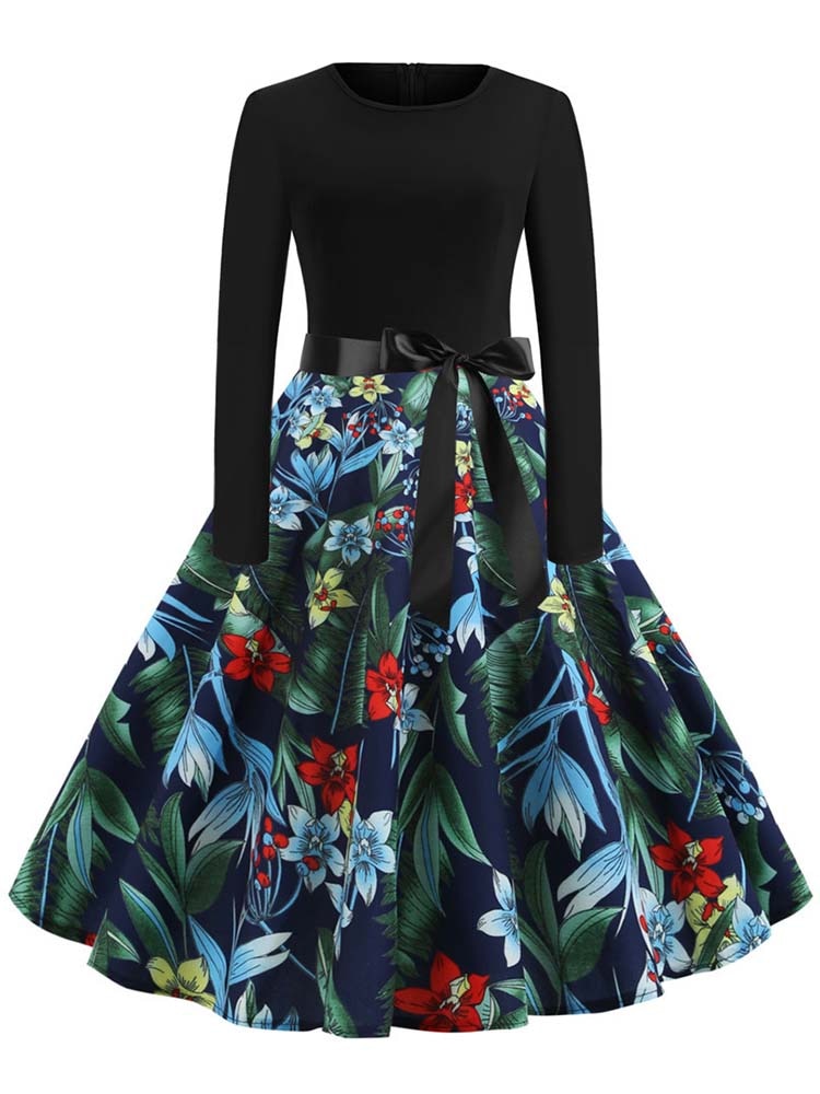 Vestito Swing Donna Stile Natalizio