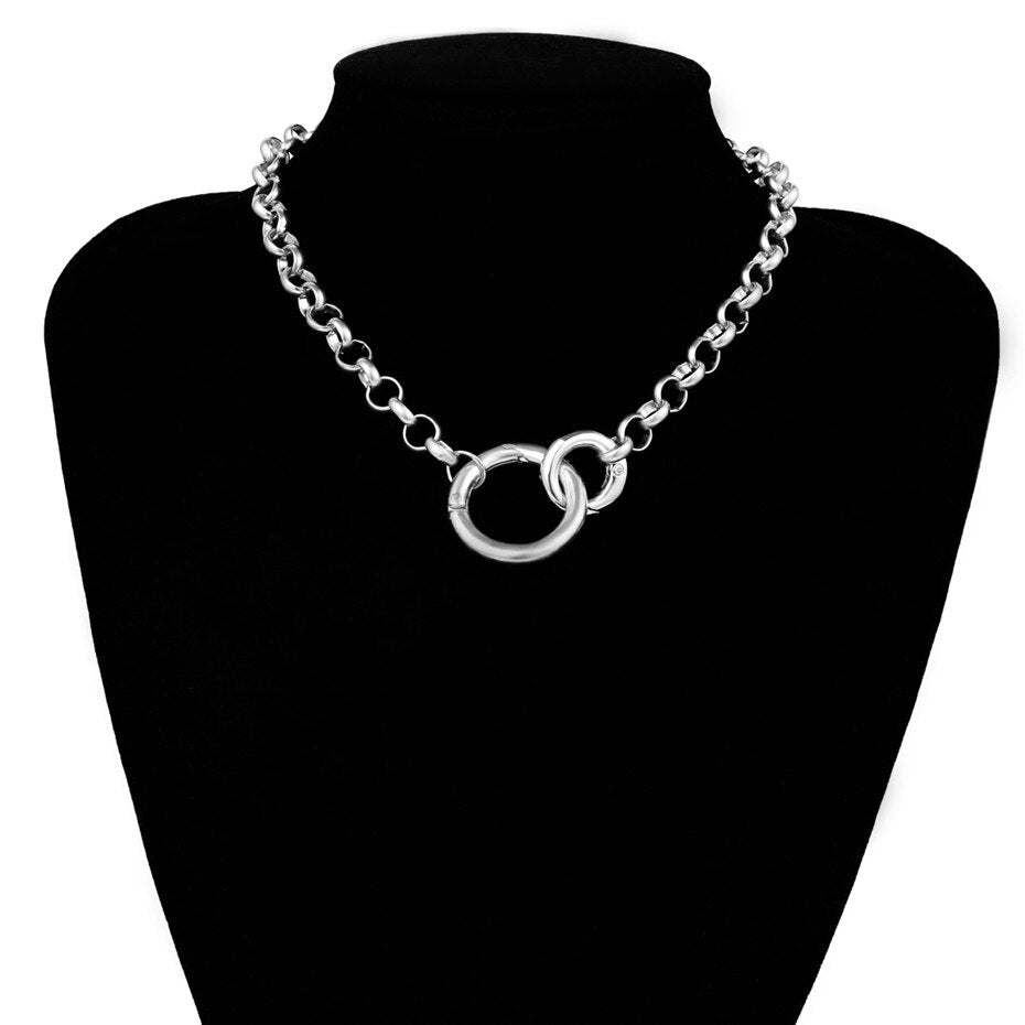 Collane Choker con Ciondoli a Forma di Cerchio