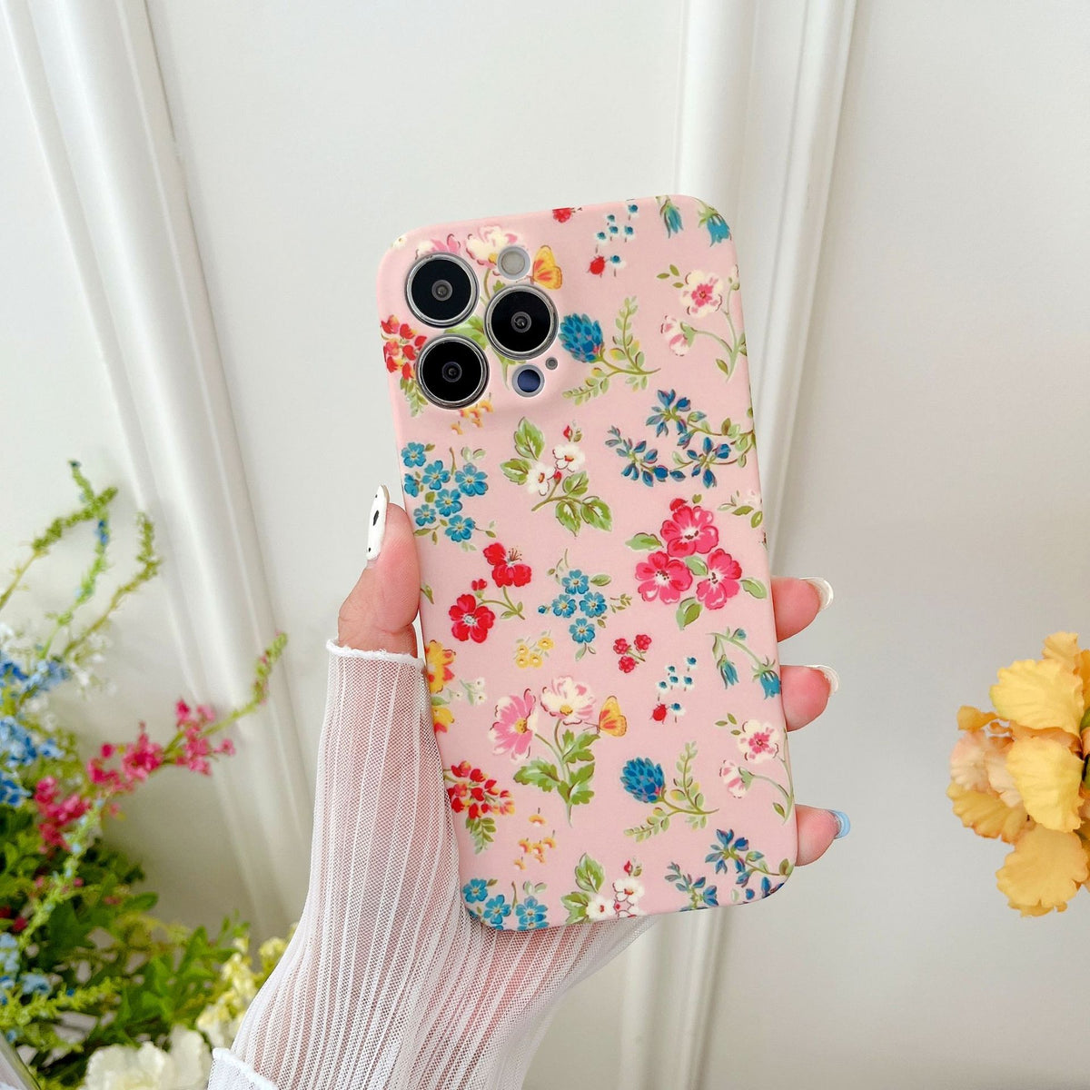 Cover iPhone con Stampa Floreale da Donna