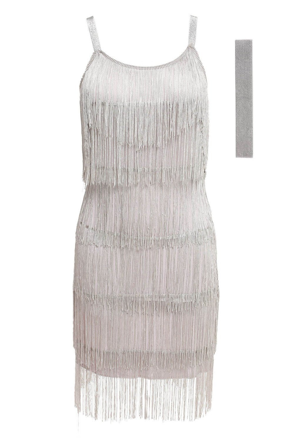 Miniabito Flapper da Donna con Cerchietto