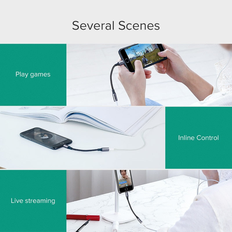 Cavo AUX MFi da Lightning a Jack 3.5 mm per iPhone e iPad