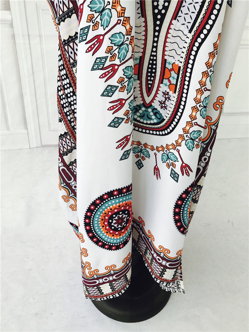 Vestito Donna Stile Boho con Stampa