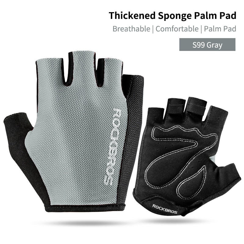 Guanti da Ciclismo Mezze Dita Antiurto Antiscivolo Unisex