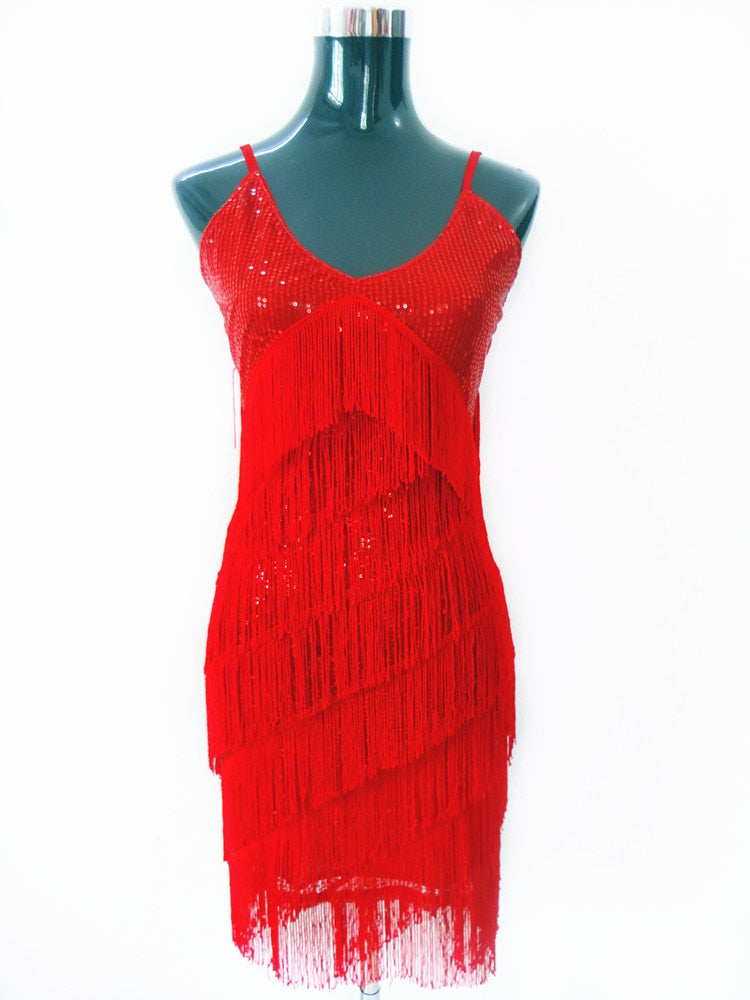 Abito con Paillettes Stile Great Gatsby da Donna