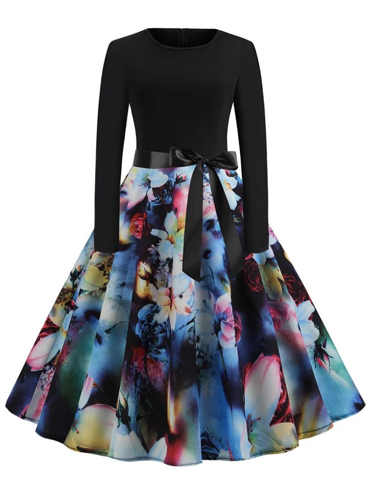 Vestito Swing Donna Stile Natalizio