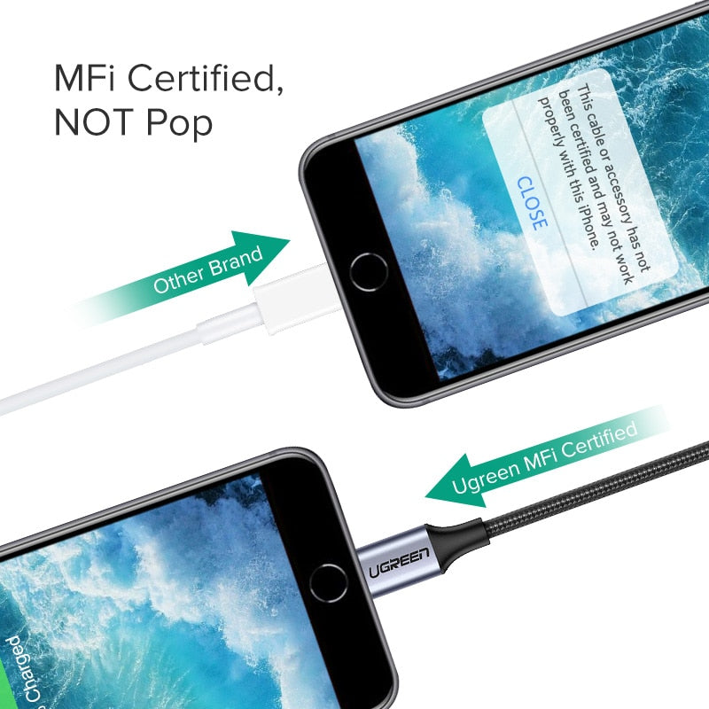 Cavo AUX MFi da Lightning a Jack 3.5 mm per iPhone e iPad