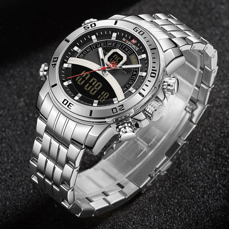 Orologio Tattico in Acciaio Inossidabile da Uomo