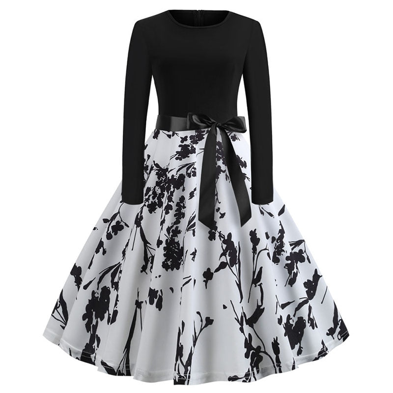 Vestito Swing Donna Stile Natalizio