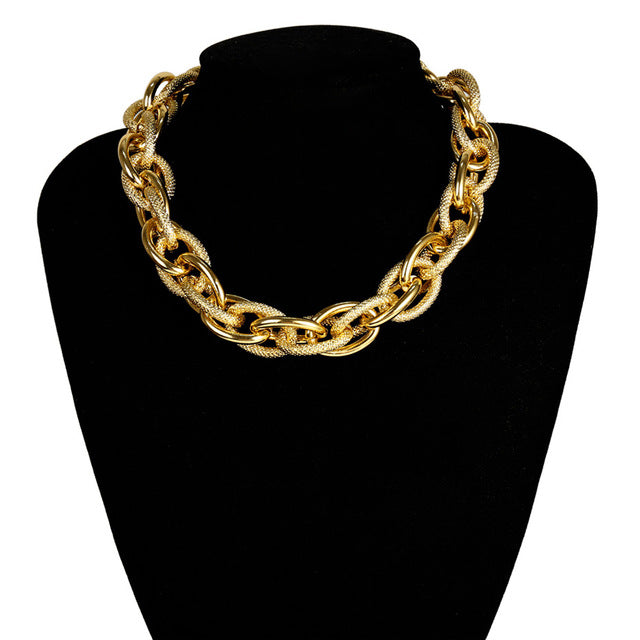 Collana Choker Punk con Lucchetto da Donna