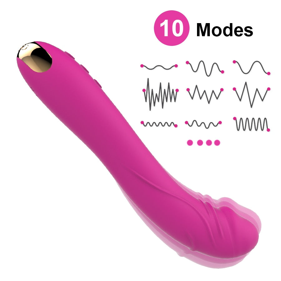 Vibratore Morbido in Silicone 10 Modalità