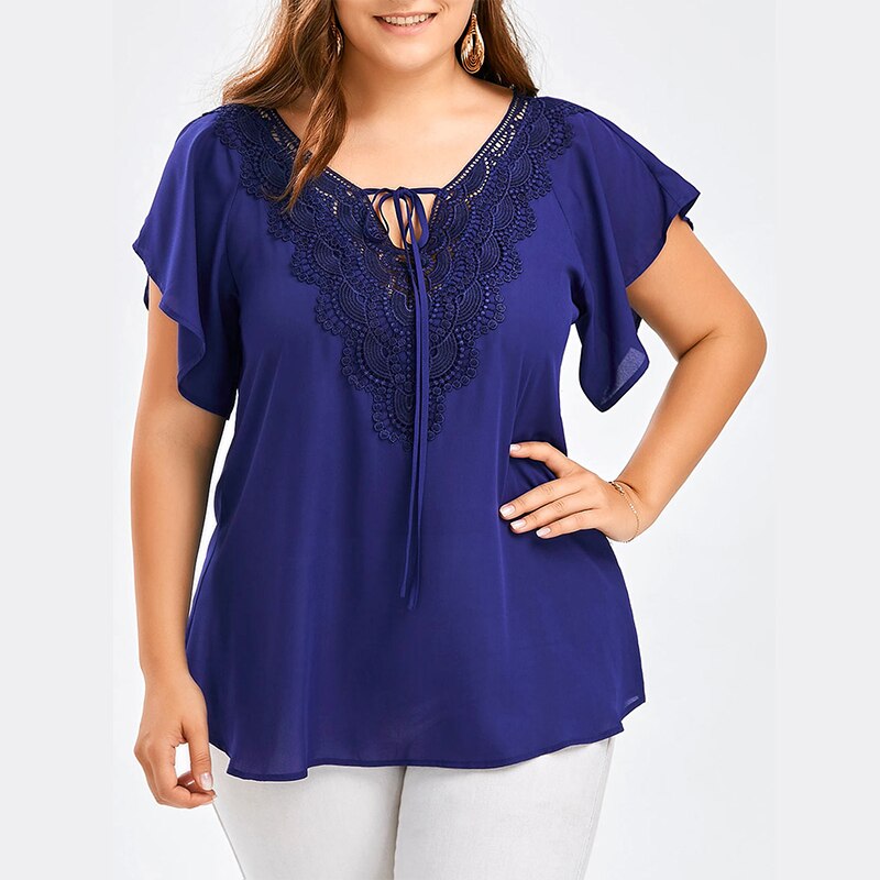 Top Casual Donna Scollo a V