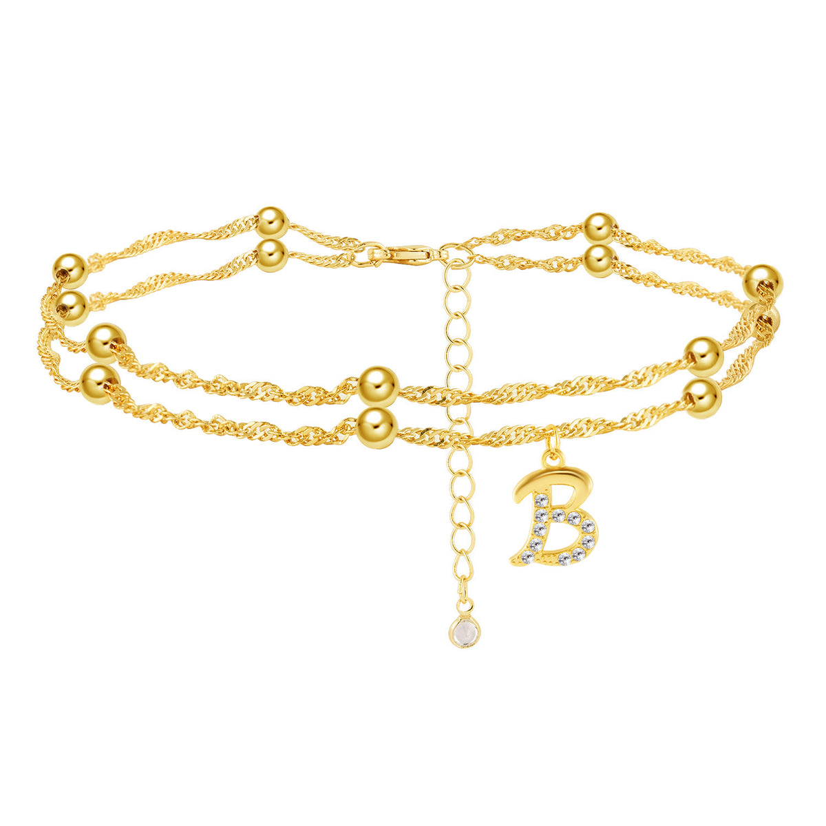 Cavigliera Elegante con Iniziale da Donna