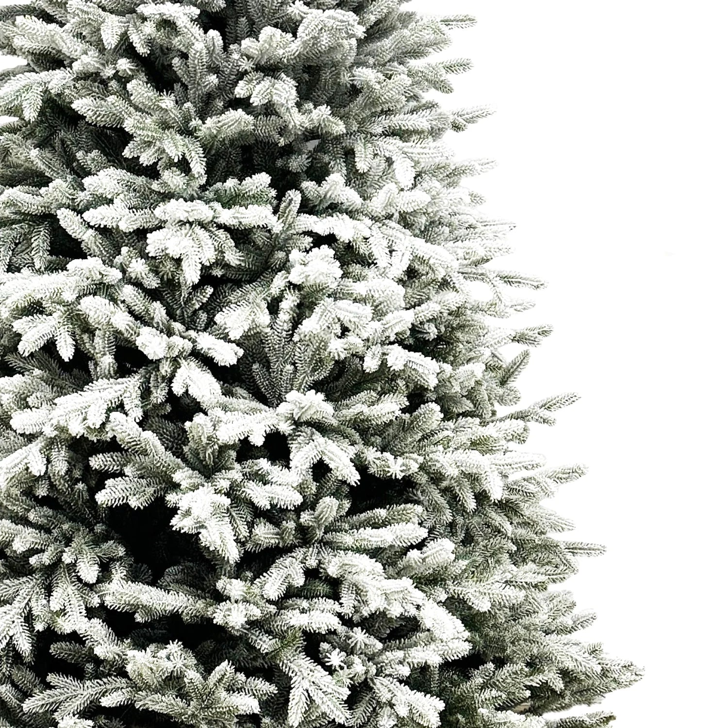 Albero di Natale innevato TOTAL PE | ALASKA SNOW | altezza 220cm - diametro 140cm - rami 1.141