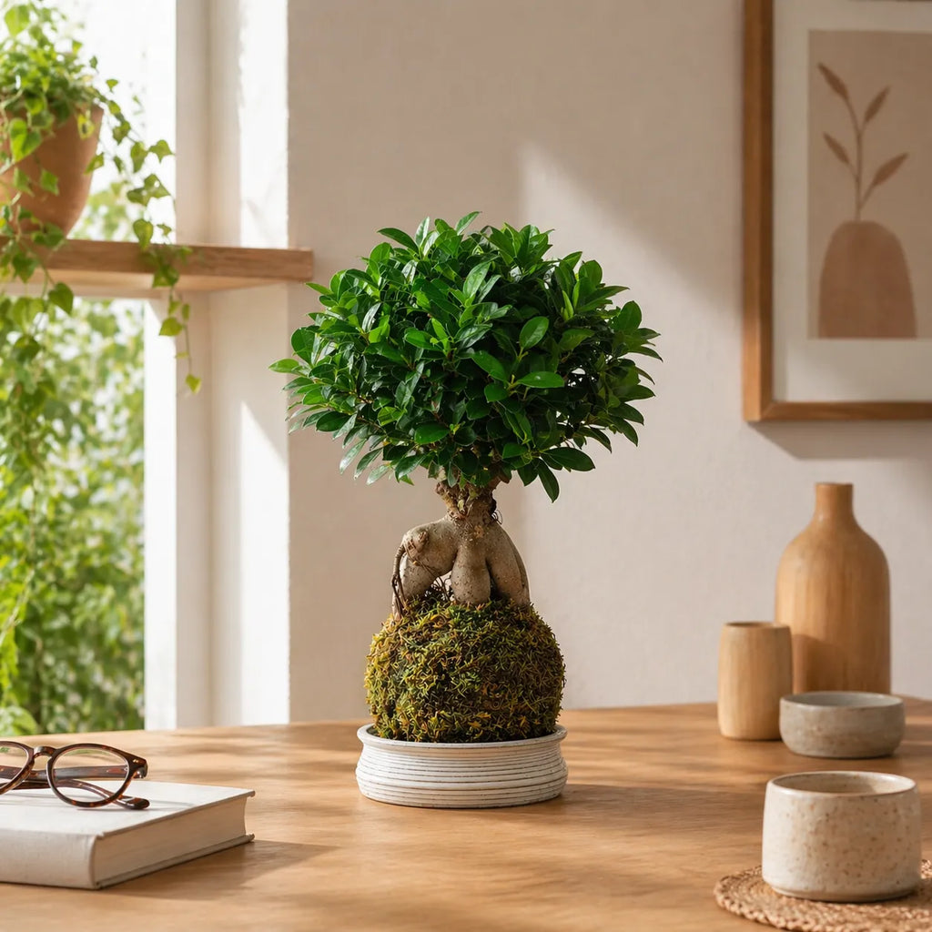 Kokedama Bonsai Ficus Ginseng
