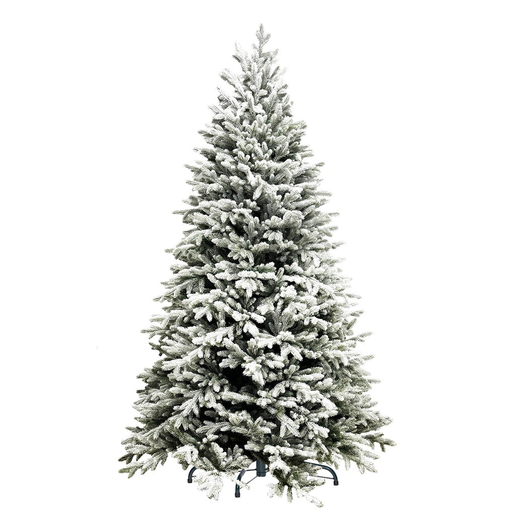 Albero di Natale innevato TOTAL PE | ALASKA SNOW | altezza 220cm - diametro 140cm - rami 1.141