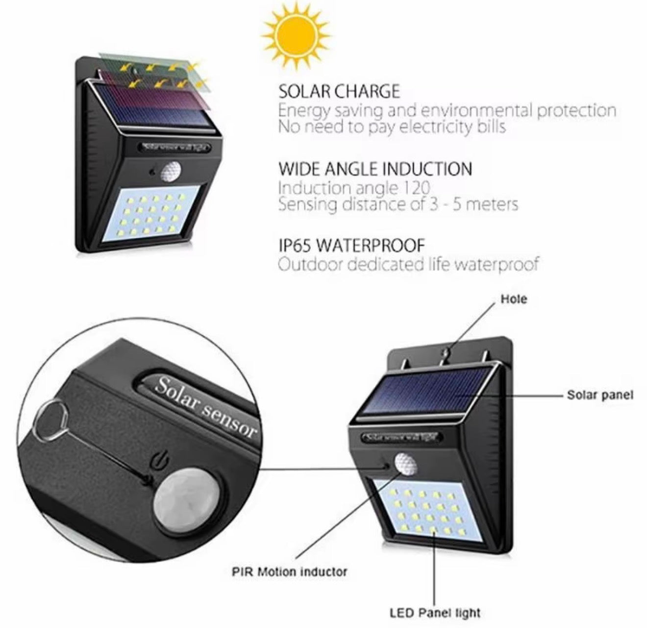 Lampada Solare 6w