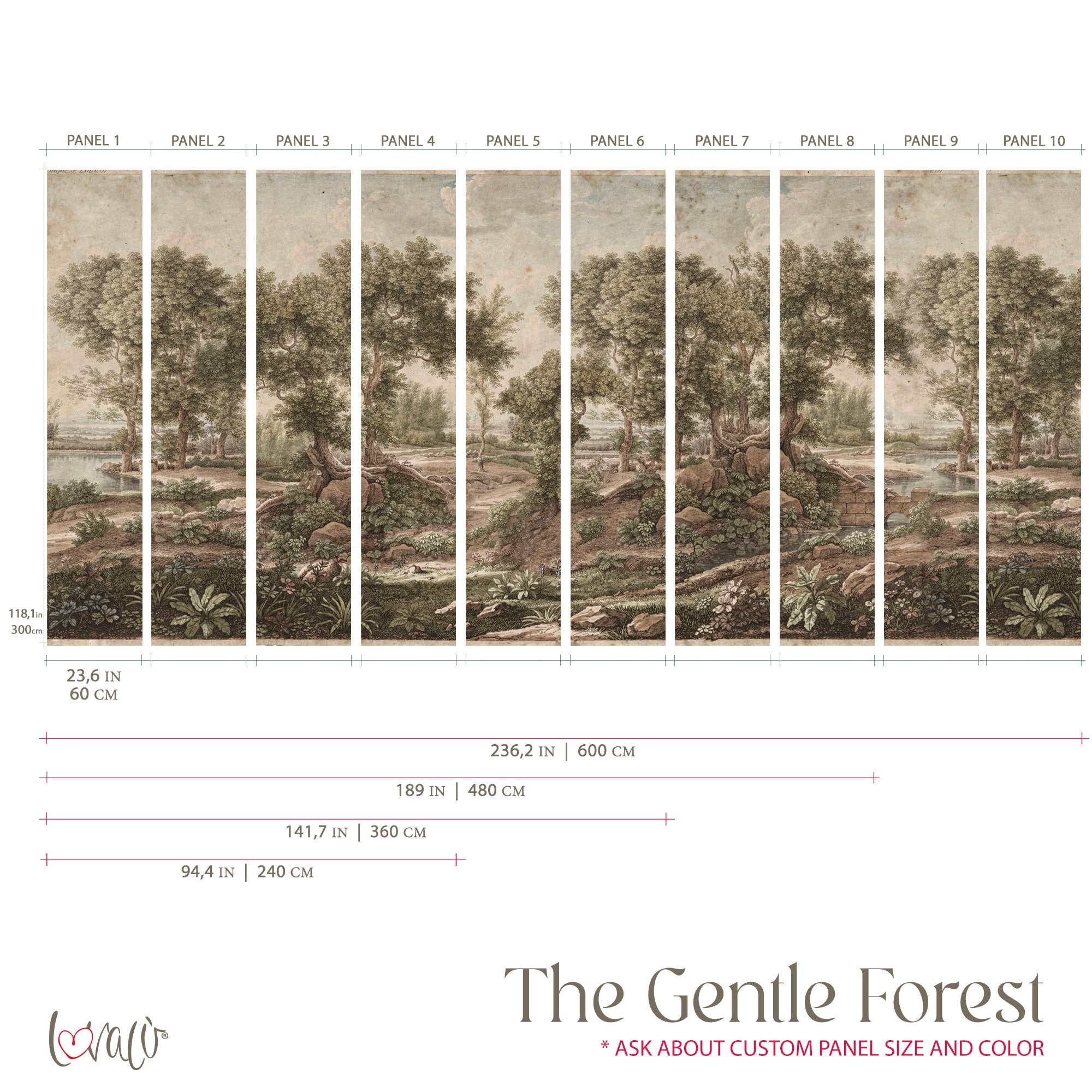 Murale - The gentle forest