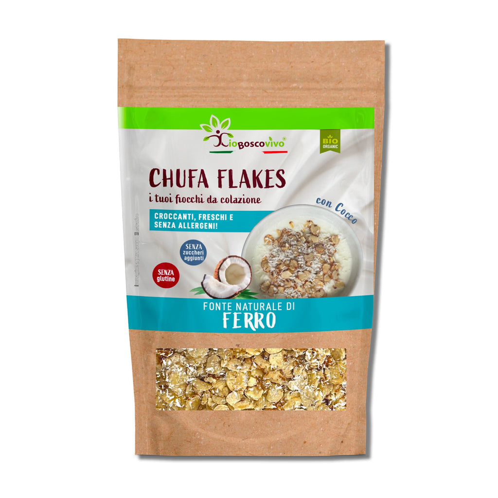 Fiocchi di Chufa Bio al Cocco senza Glutine 180g